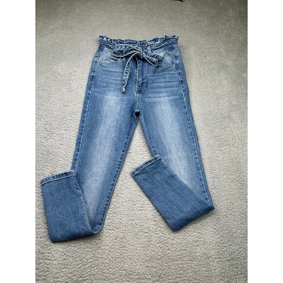 Black Label by C’est Toi paper bag high rise skinny jeans size 3/25 - Picture 3 of 10